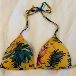 H&M tropical bathing suit top NWOT